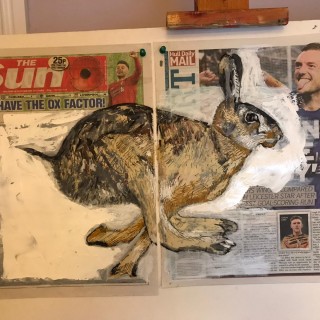 Oil on The Sun 24.X.2019 & the Hull Daily Mail 25.10.2019